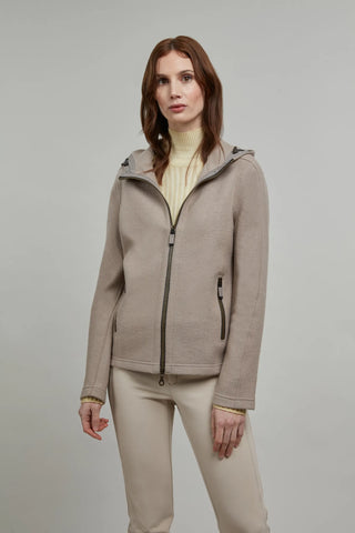 Hooded Merino Wool Jacket - Rania