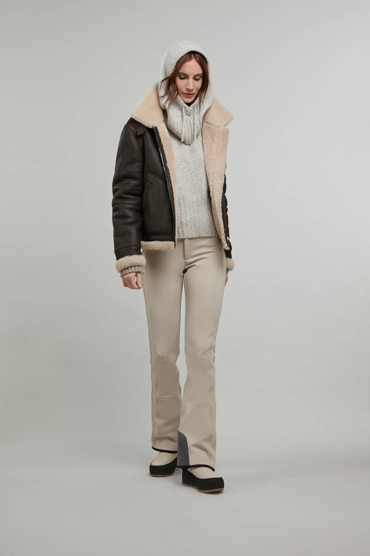 Miray Shearling Biker Jacket
