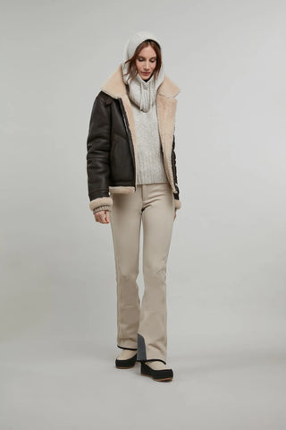 Miray Shearling Biker Jacket