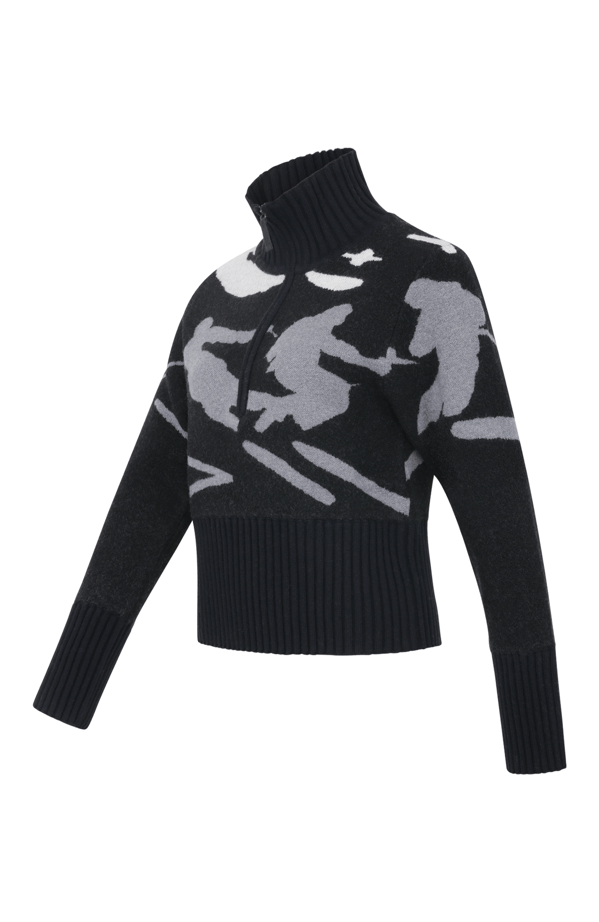 Ingrid Merino Jacquard Knit Jacket