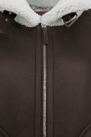 Miray Shearling Biker Jacket