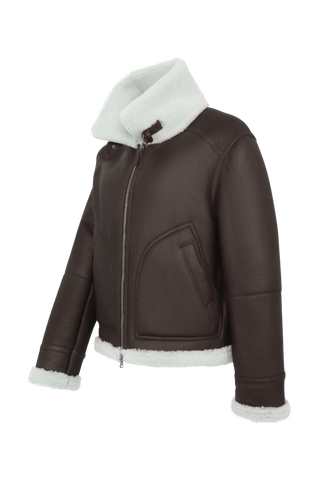 Miray Shearling Biker Jacket