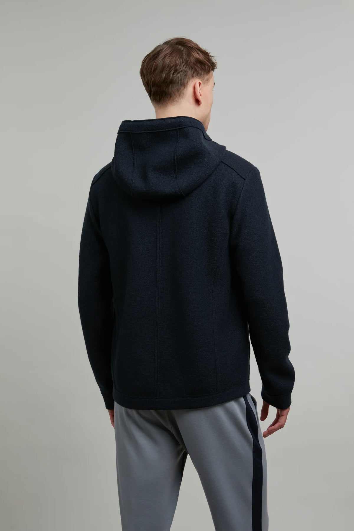 Phil Boiled Wool Hooded Jacket