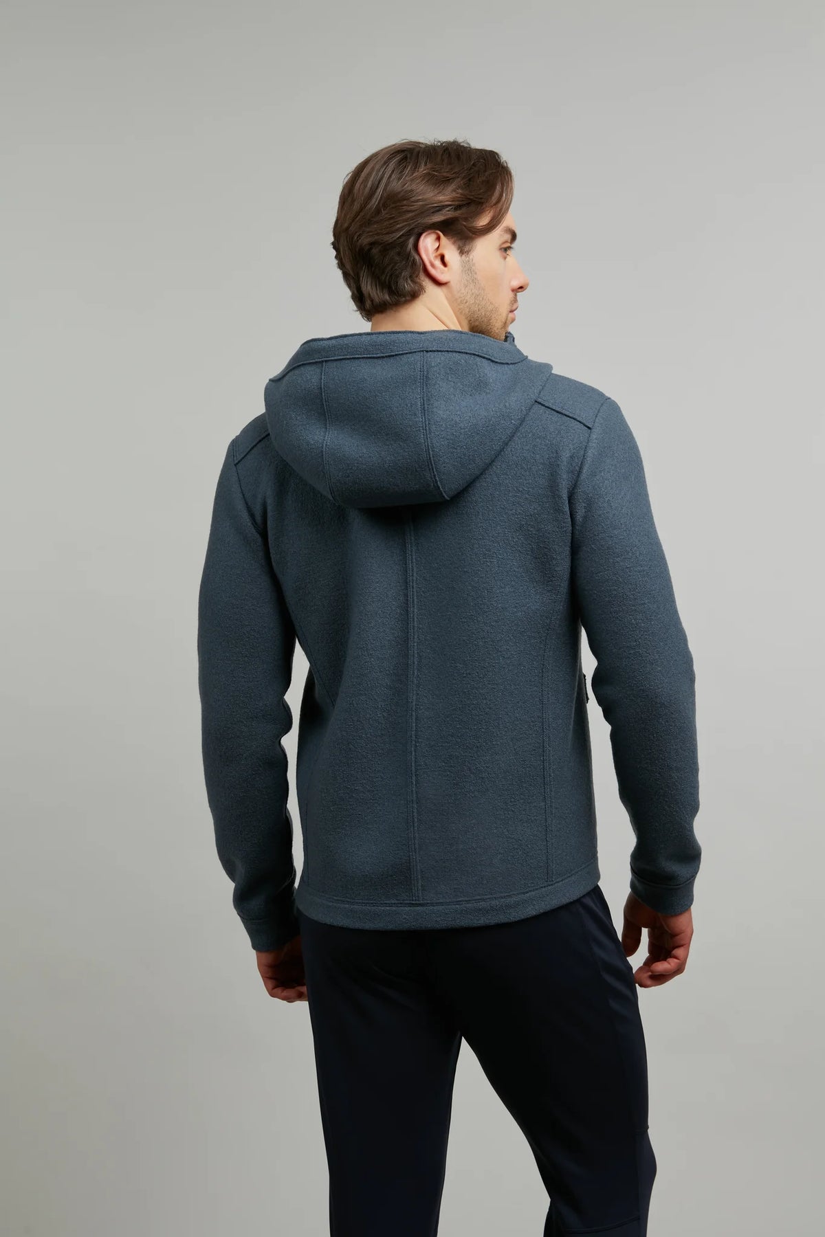 Phil Boiled Wool Hooded Jacket