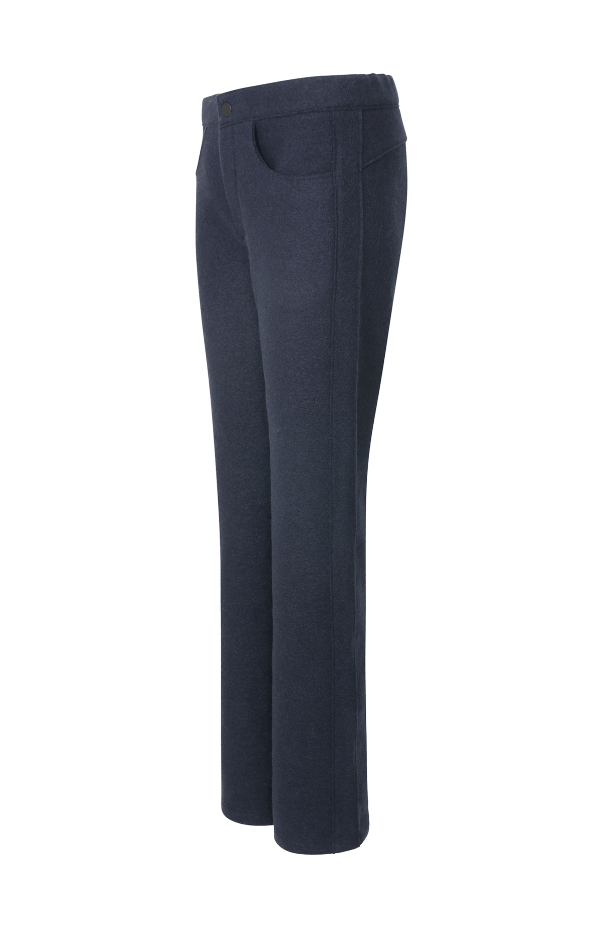 Rose Boiled Wool Pants