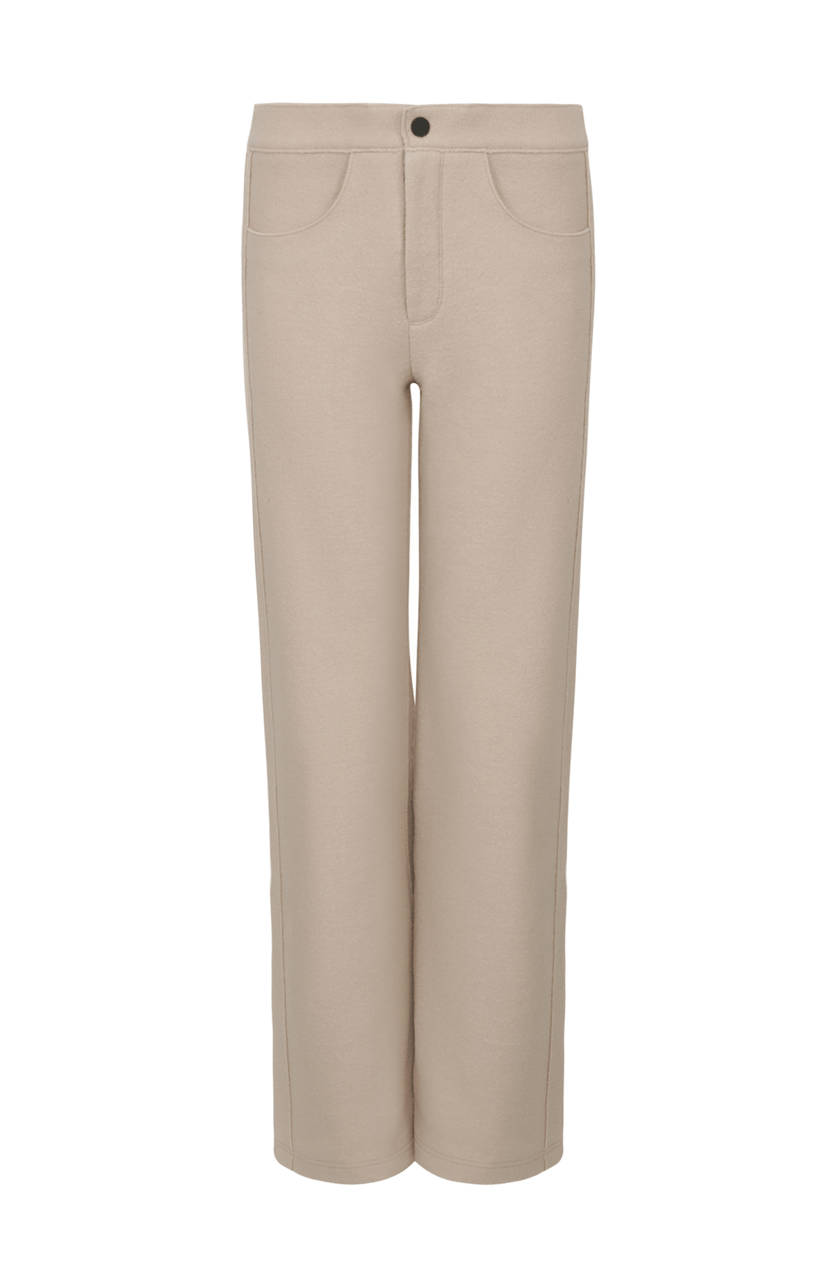 Rose Boiled Wool Pants