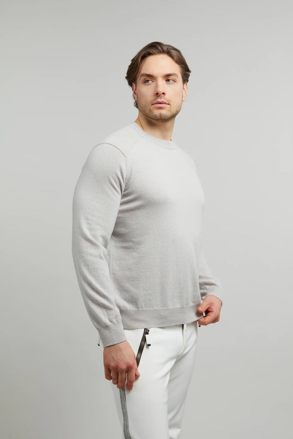 Sebastian Cashmere Crewneck Sweater