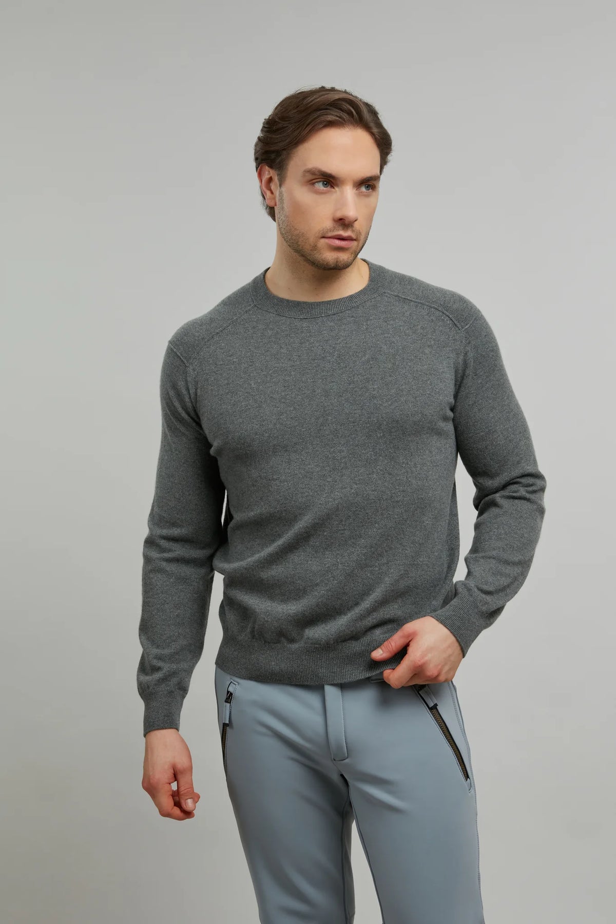 Sebastian Cashmere Crewneck Sweater