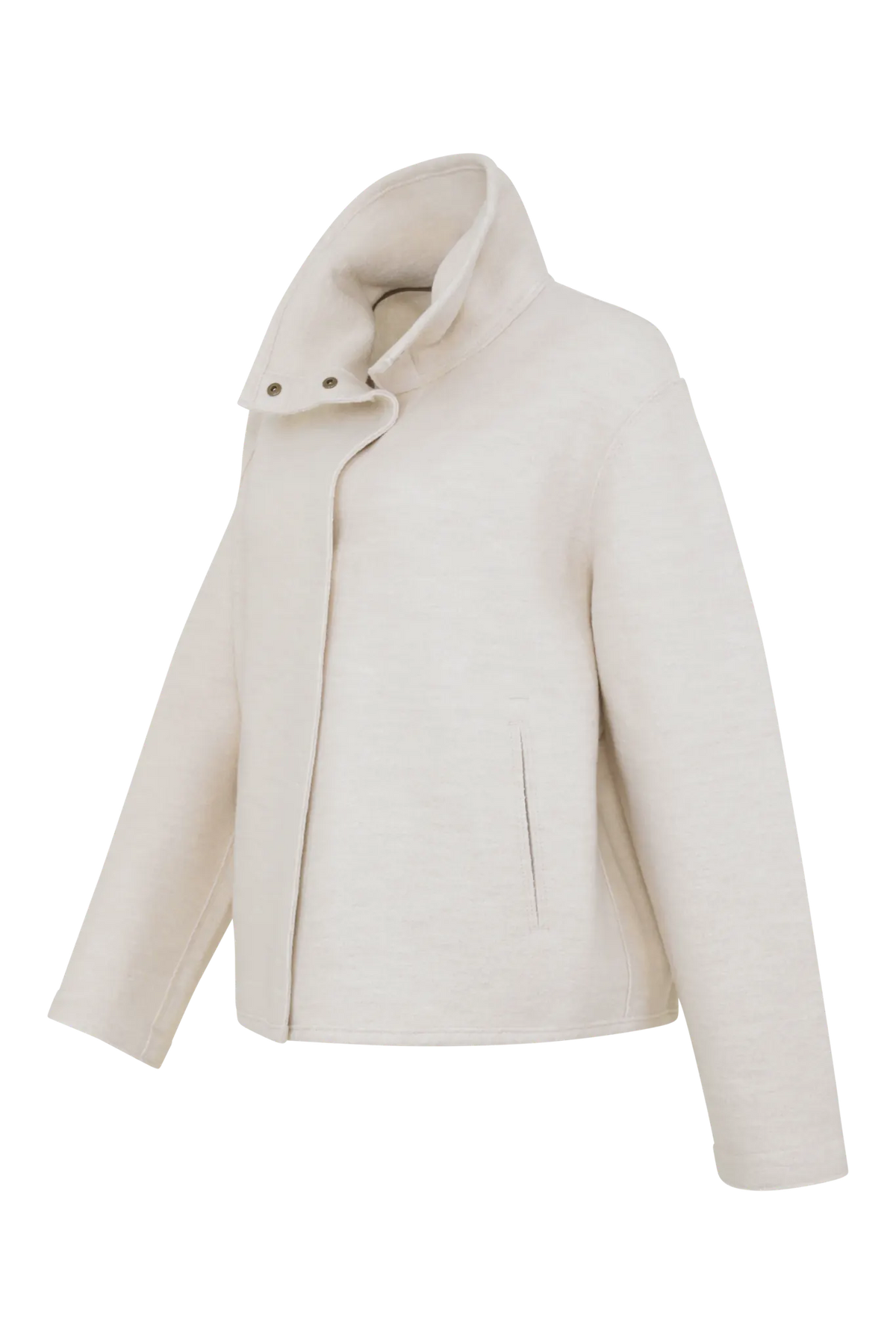 Delia Boiled Wool Cape Jacket