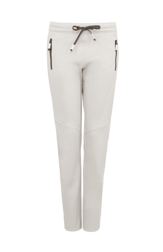 Women's White Leather Pants